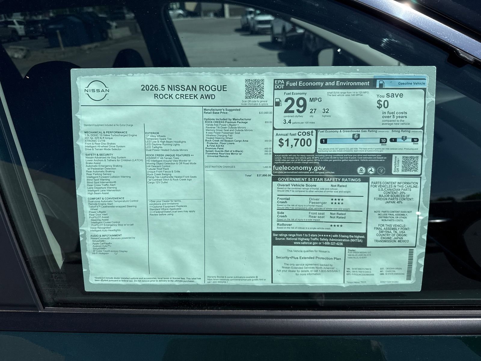 New 2026 Nissan Rogue SV w/ Rock Creek Premium Package AWD/4WD image 35