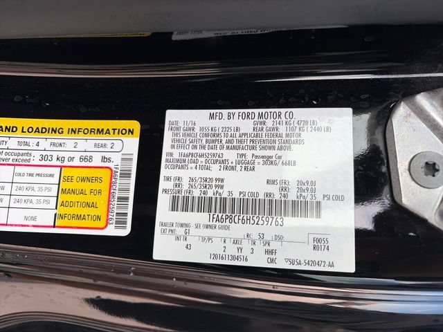 Used 2017 Ford Mustang GT Premium w/ Enhanced Security Package RWD image 34