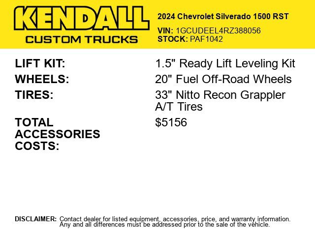 Used 2024 Chevrolet Silverado 1500 RST w/ Rally Edition AWD/4WD image 2