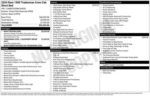 Used 2024 RAM 1500 Tradesman w/ Night Edition image 5