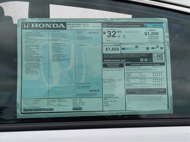 New 2025 Honda Accord LX image 17