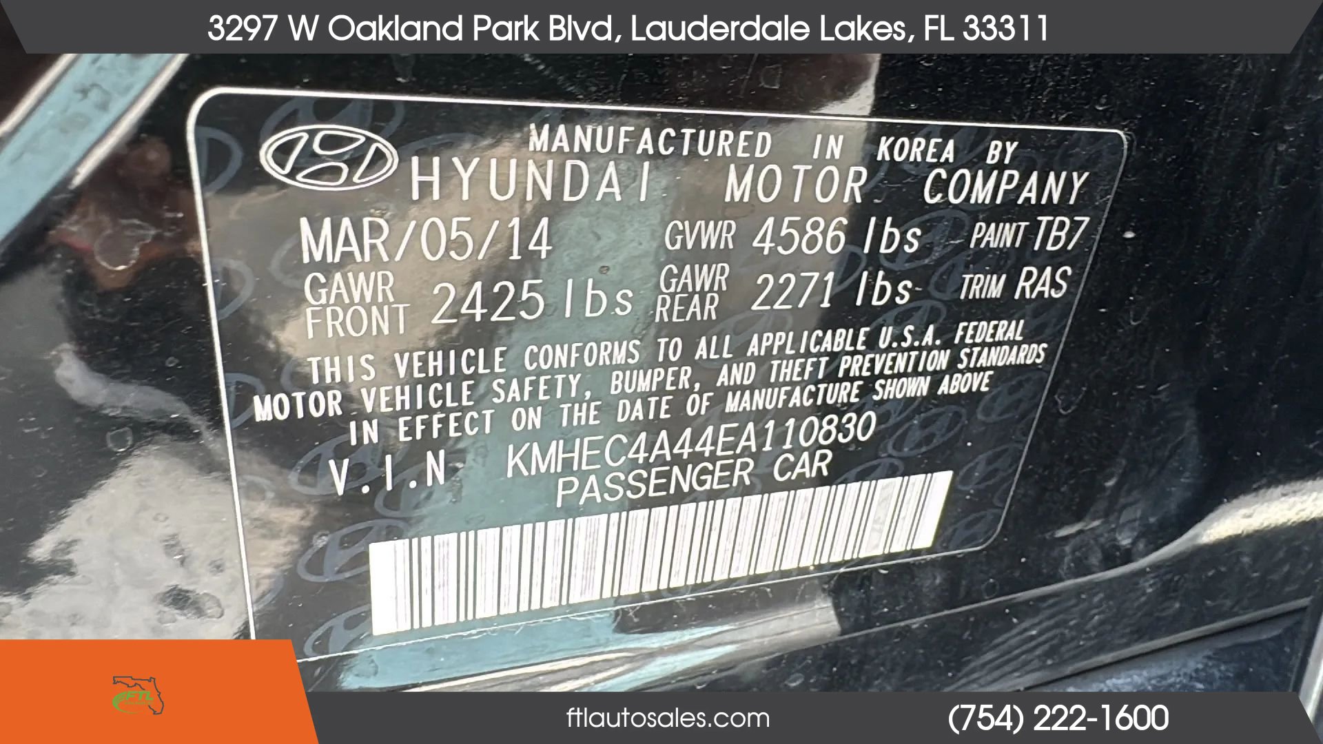 Used 2014 Hyundai Sonata Limited w/ Panoramic Sunroof Package 02 image 63