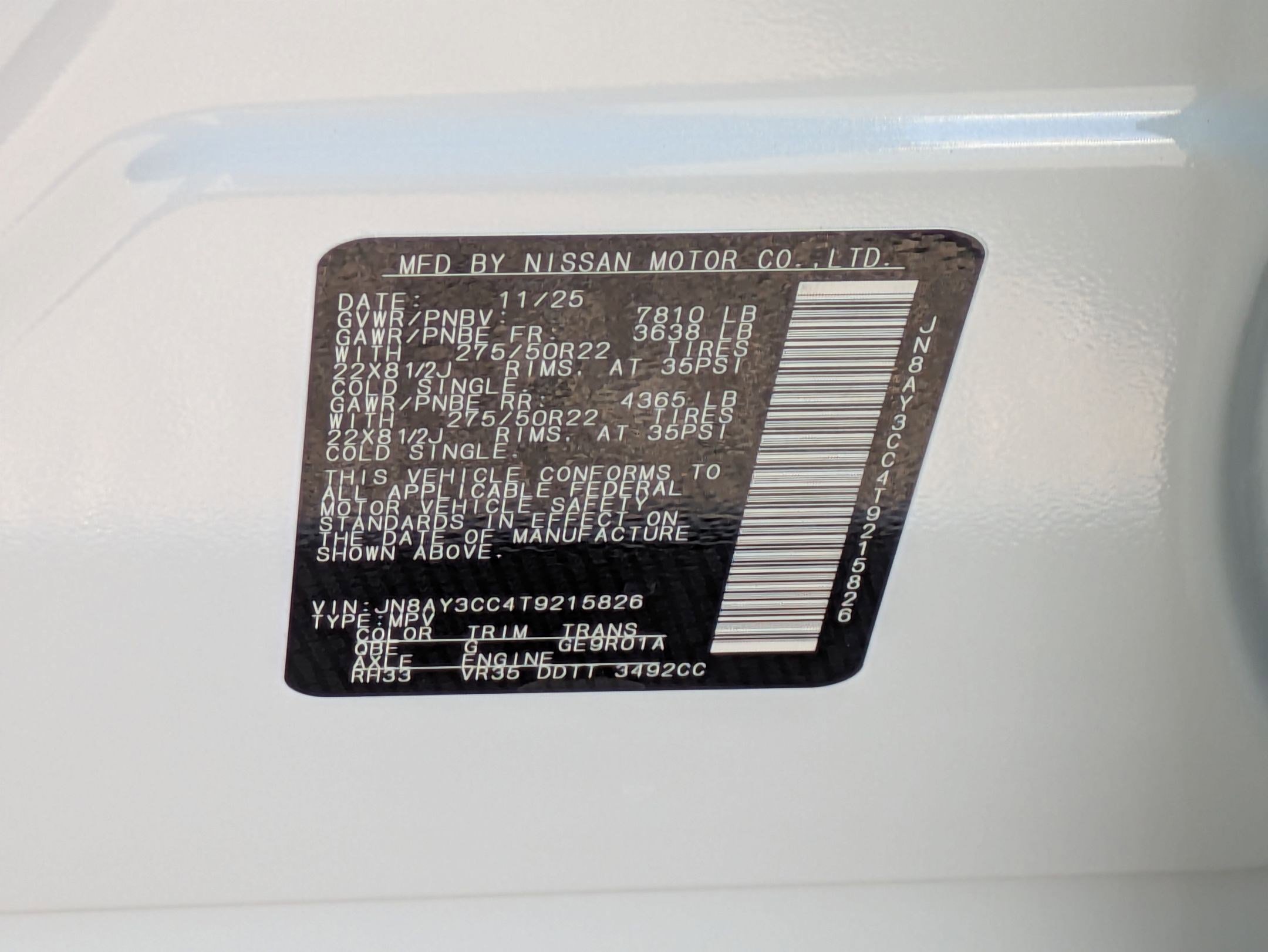 New 2026 Nissan Armada Platinum Reserve AWD/4WD image 39