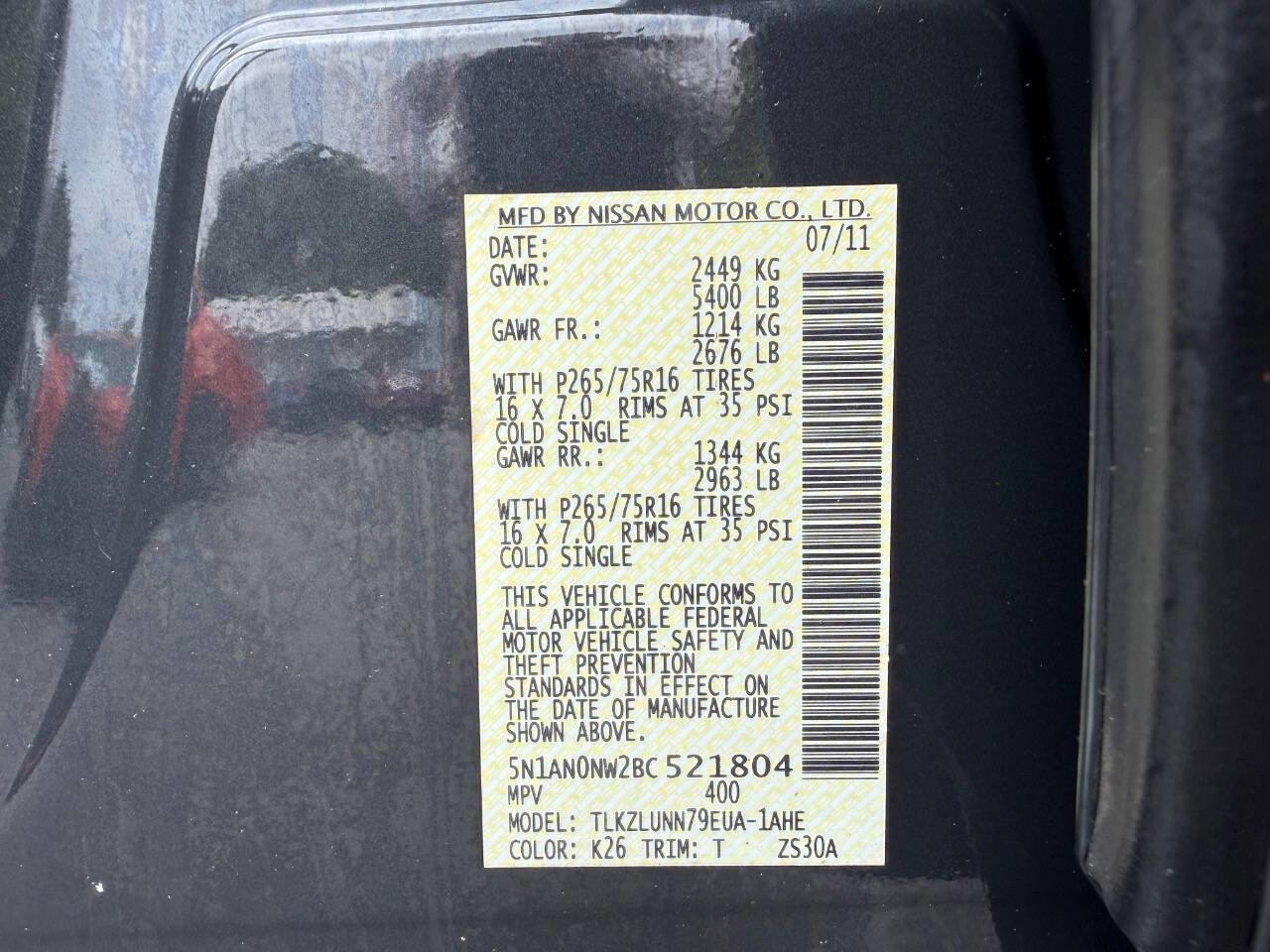 Used 2011 Nissan Xterra PRO-4X w/ Pro-4x Leather Pkg AWD/4WD image 27