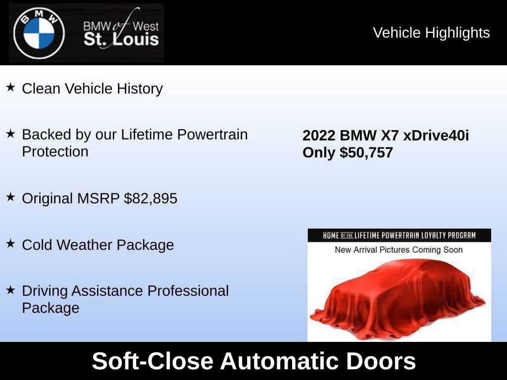 Used 2022 BMW X7 xDrive40i w/ Premium Package image 19