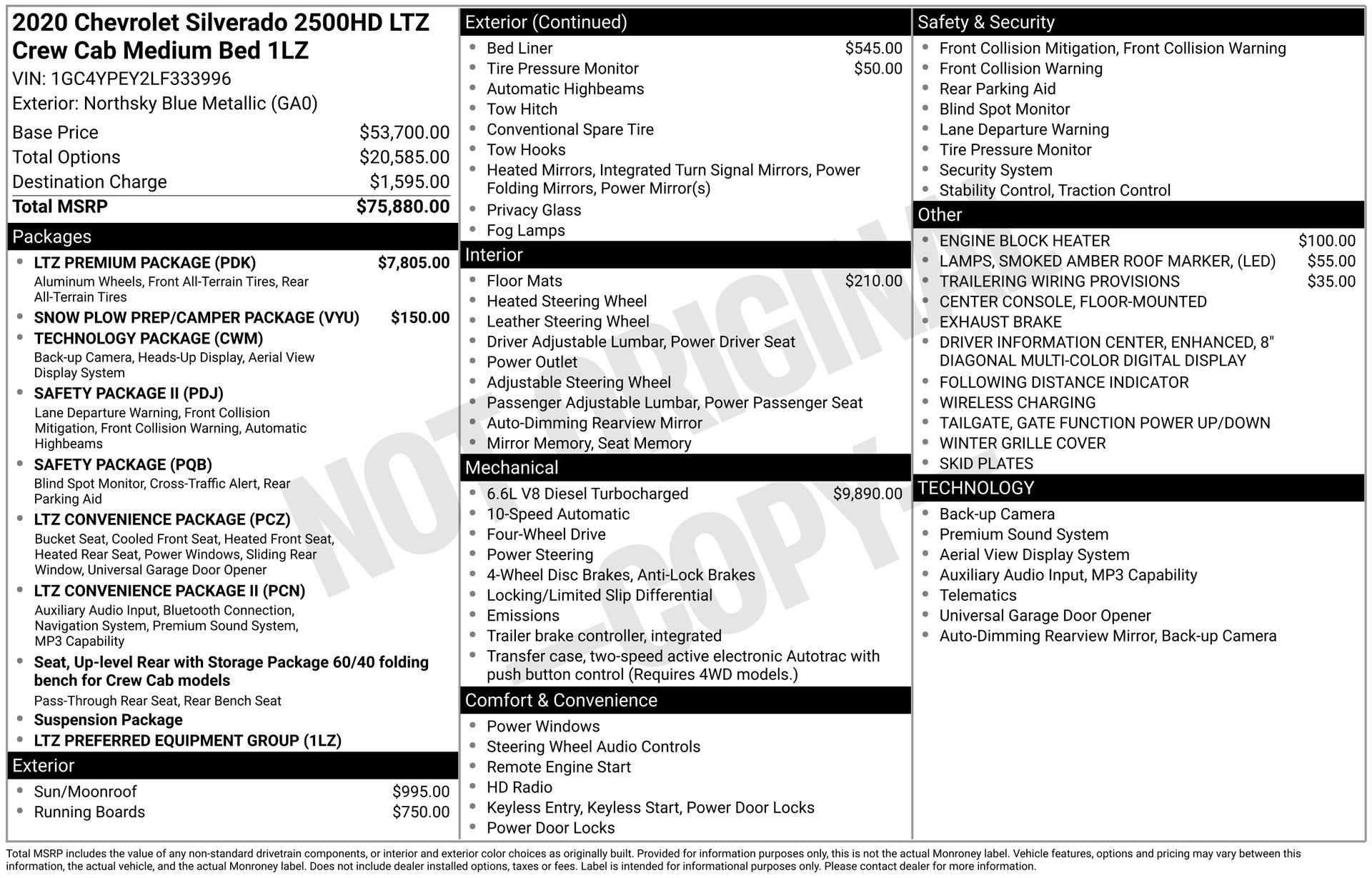 Used 2020 Chevrolet Silverado 2500 LTZ w/ LTZ Premium Package image 4