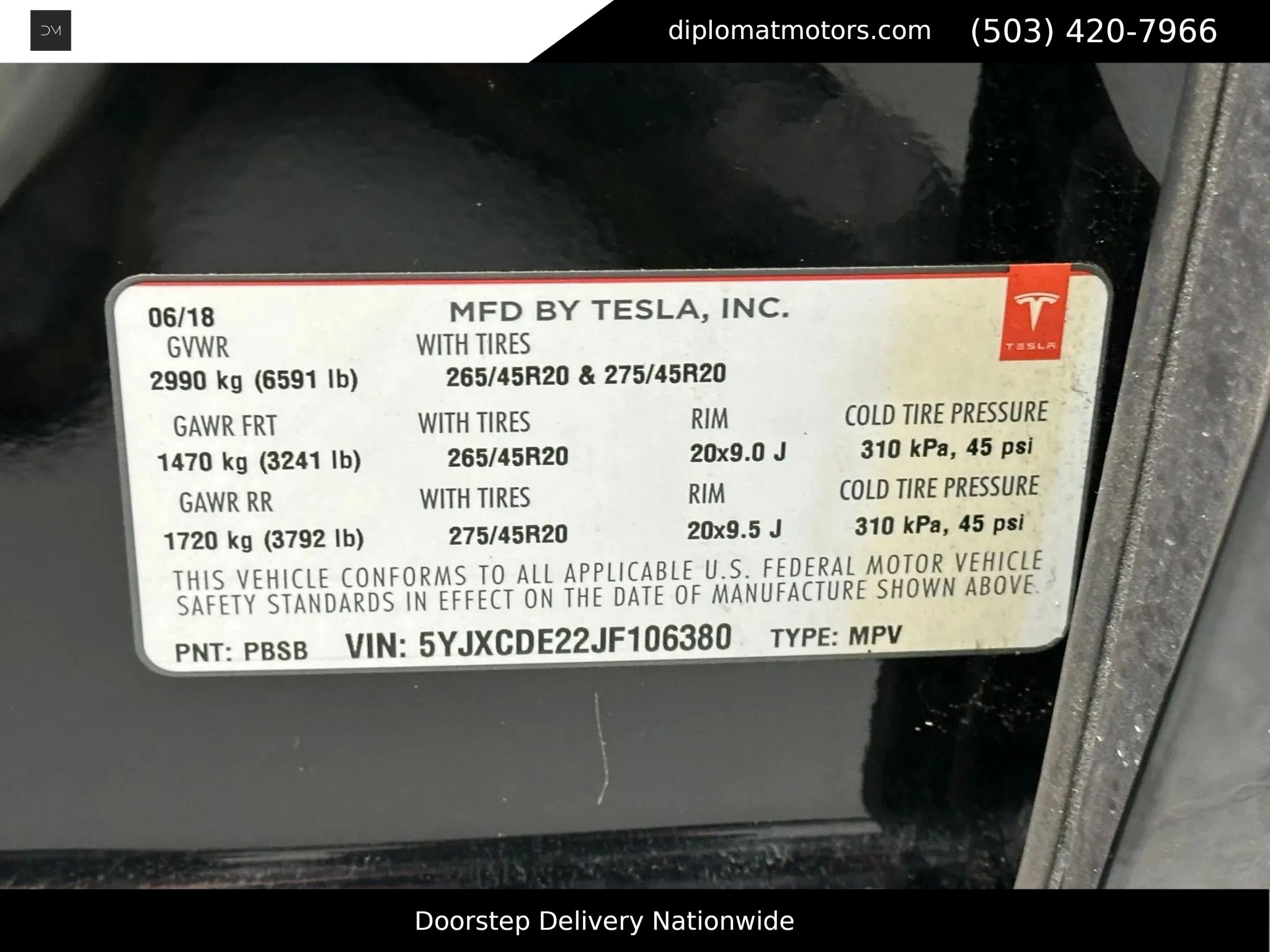 Used 2018 Tesla Model X 75D image 44