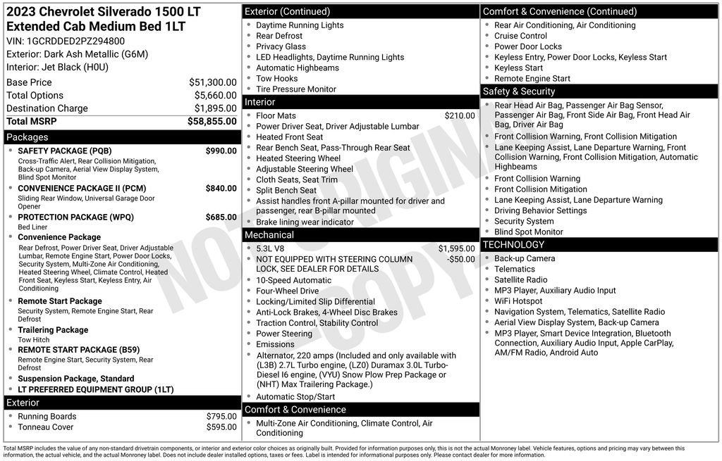 Used 2023 Chevrolet Silverado 1500 LT w/ Safety Package AWD/4WD image 39