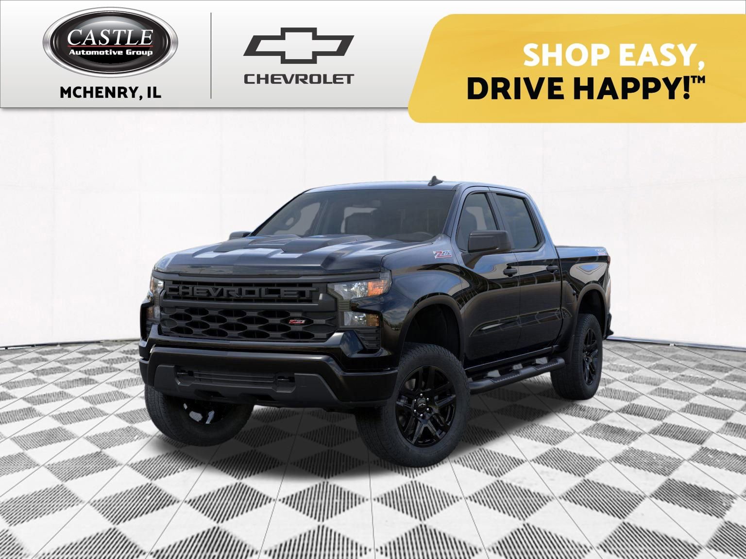 New 2026 Chevrolet Silverado 1500 Custom Trail Boss w/ Turbomax Blackout Package