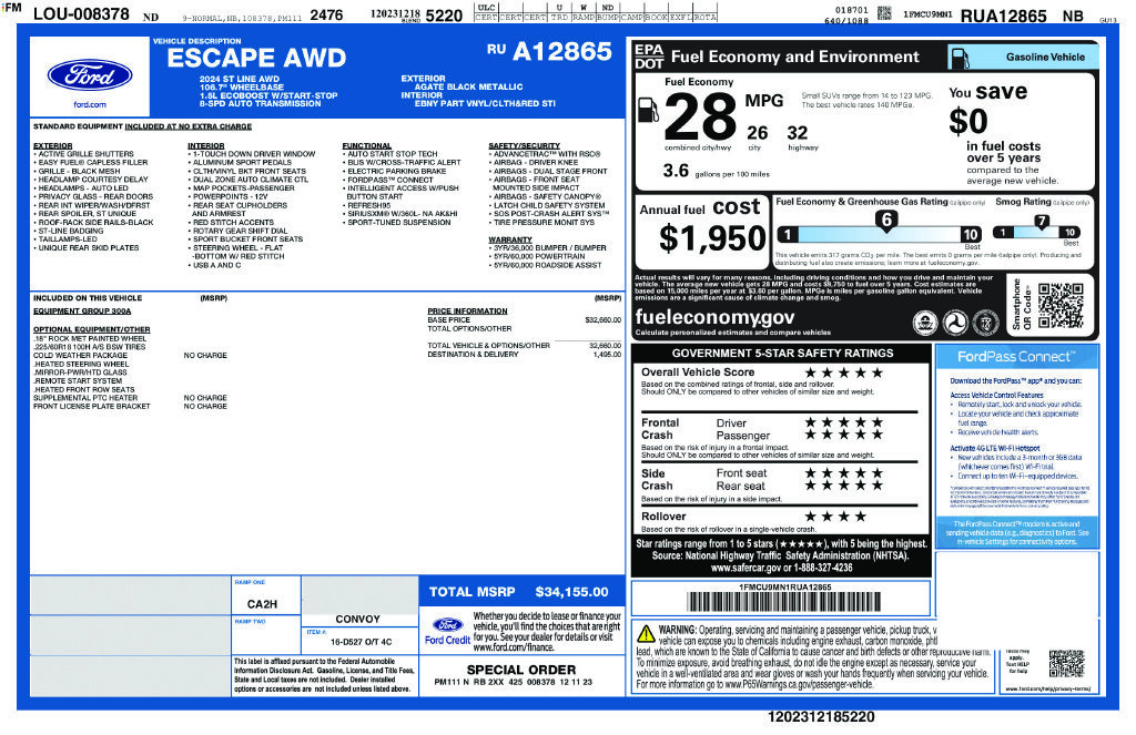 Used 2024 Ford Escape ST-Line AWD/4WD image 39