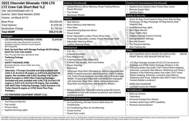 Used 2022 Chevrolet Silverado 1500 LTZ w/ LTZ Convenience Package II AWD/4WD image 5
