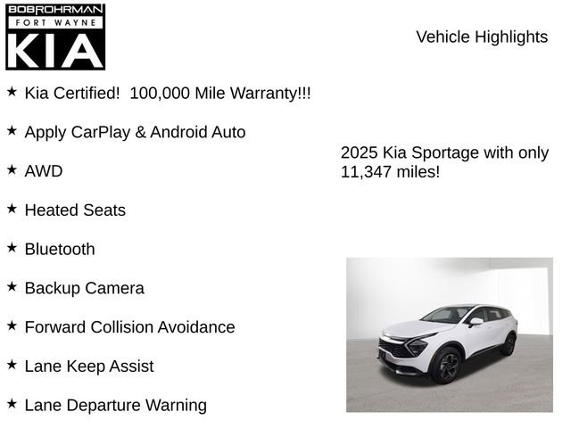 Certified 2025 Kia Sportage LX image 7