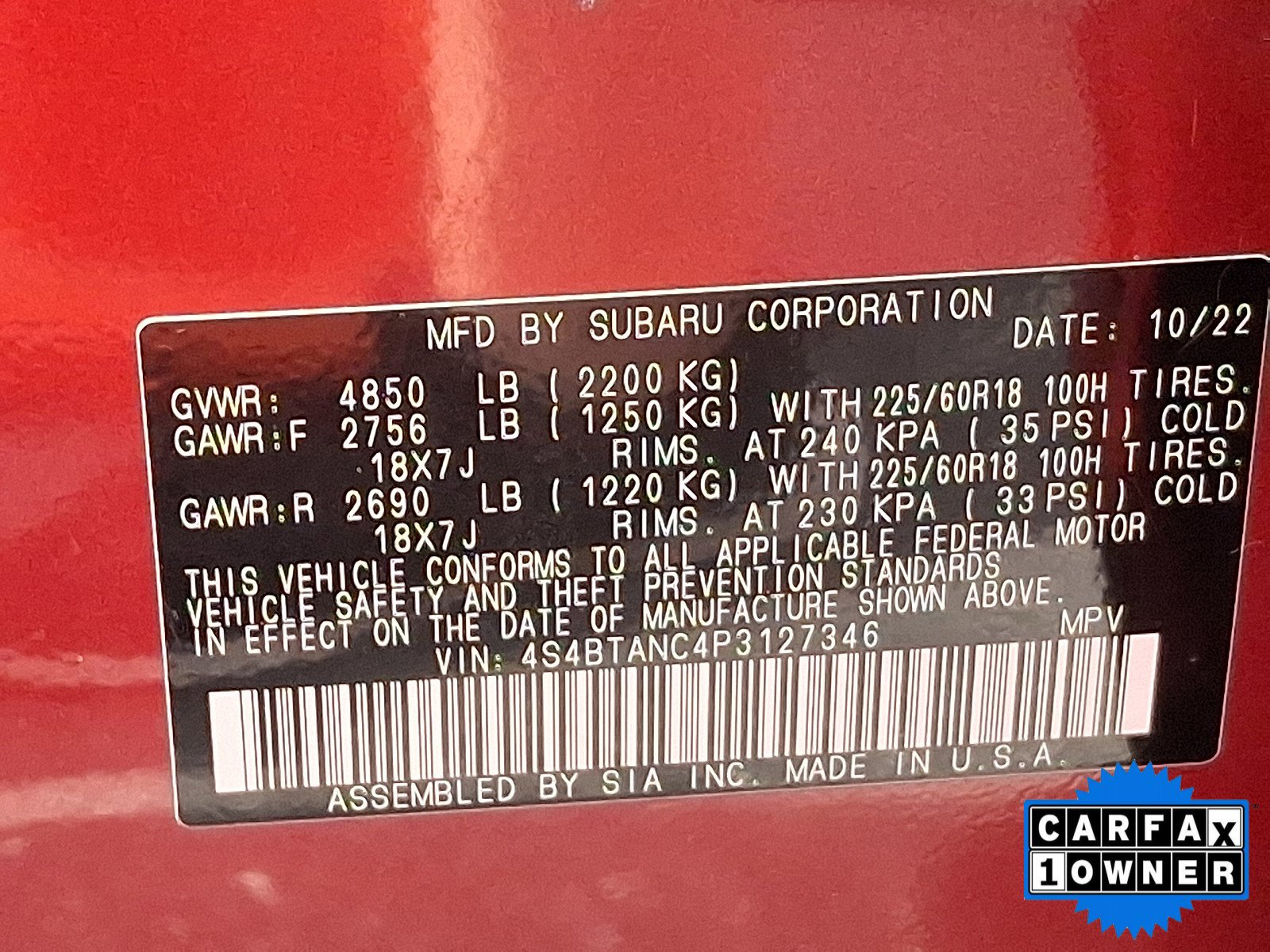 Certified 2023 Subaru Outback Limited AWD/4WD image 55