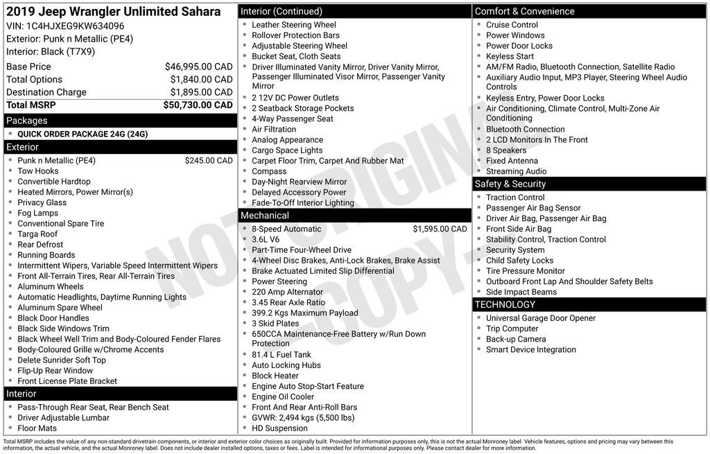 Used 2019 Jeep Wrangler Unlimited Sahara image 4