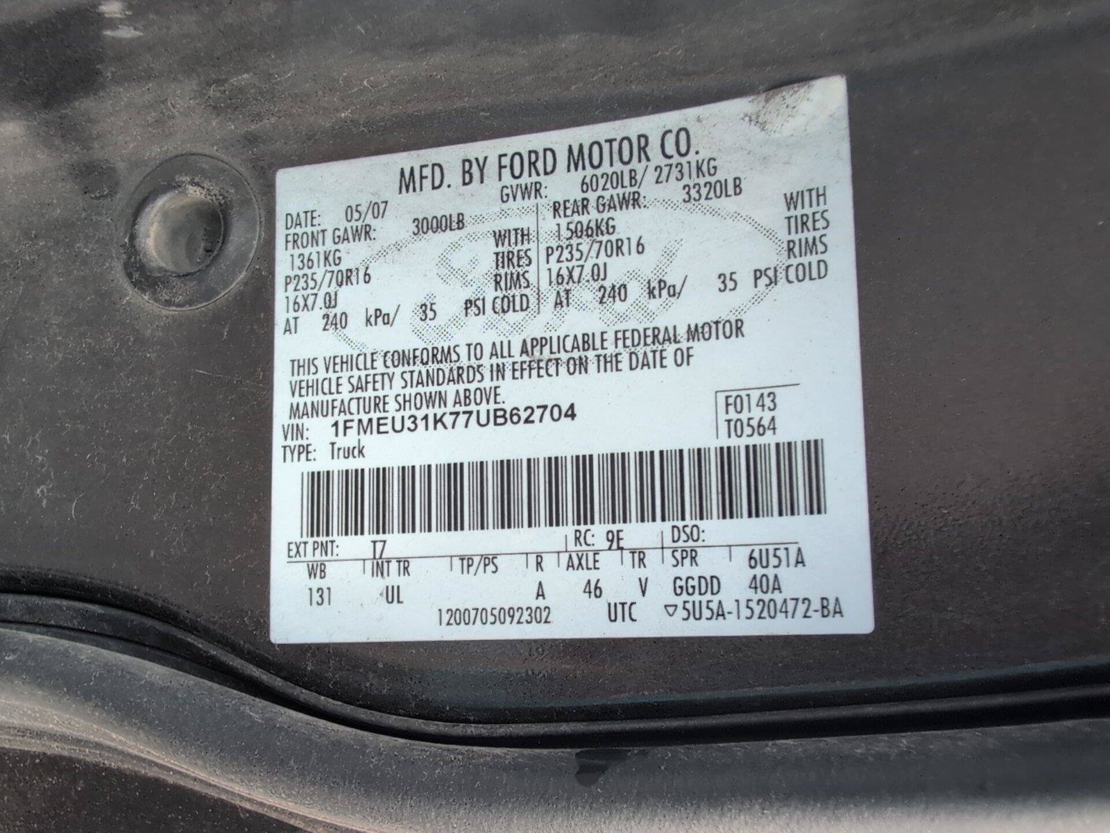 Used 2007 Ford Explorer Sport Trac XLT RWD image 12