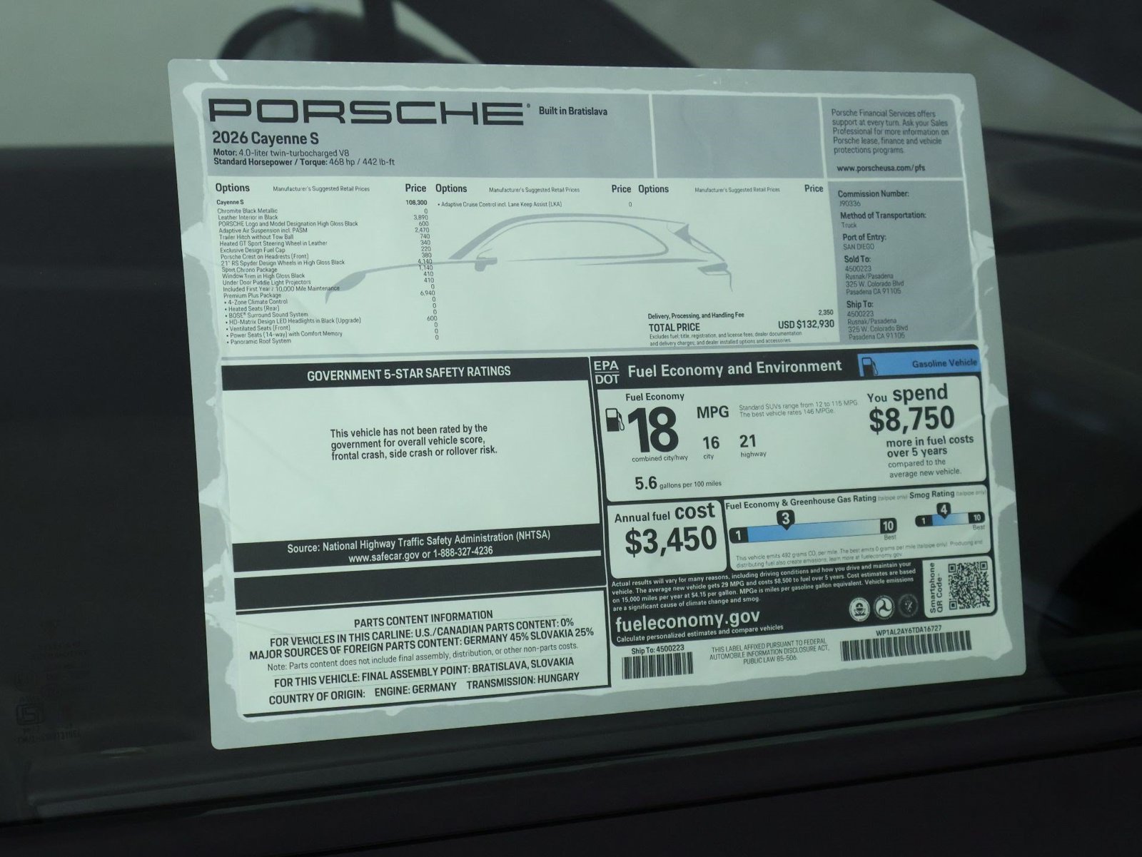 New 2026 Porsche Cayenne S AWD/4WD image 25