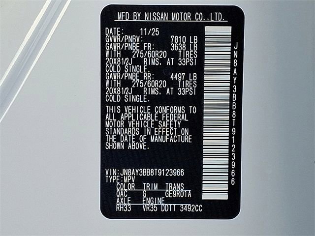 New 2026 Nissan Armada SL w/ Captain's Chari Seat Package image 42