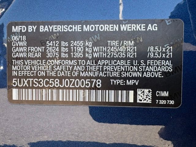 Used 2018 BMW X3 M40i w/ Premium Package AWD/4WD image 30