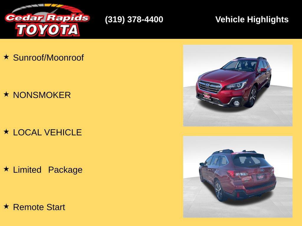Used 2019 Subaru Outback 2.5i Limited w/ Popular Package #2 AWD/4WD image 22