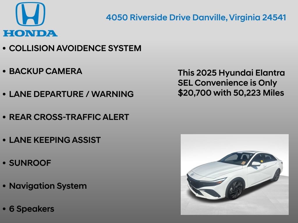 Used 2025 Hyundai Elantra SEL FWD image 12
