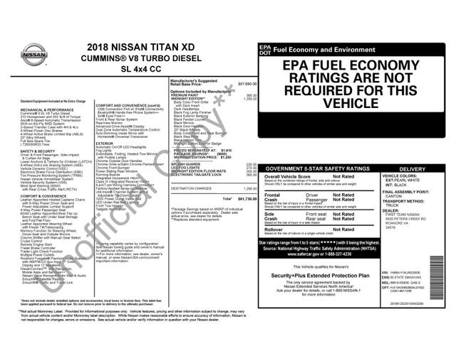 Used 2018 Nissan Titan SL w/ Midnight Edition AWD/4WD image 40