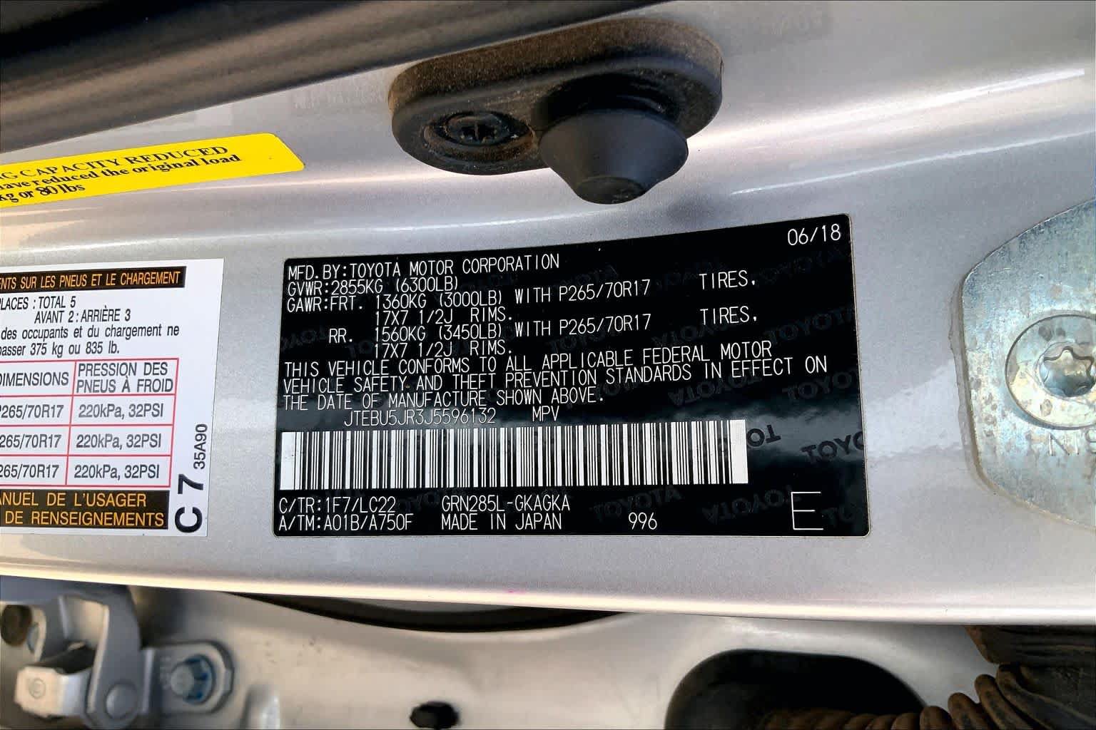 Used 2018 Toyota 4Runner TRD Off-Road Premium AWD/4WD image 31