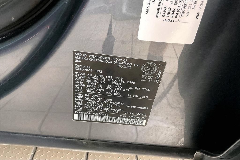 Used 2022 Volkswagen Atlas SEL AWD/4WD image 38
