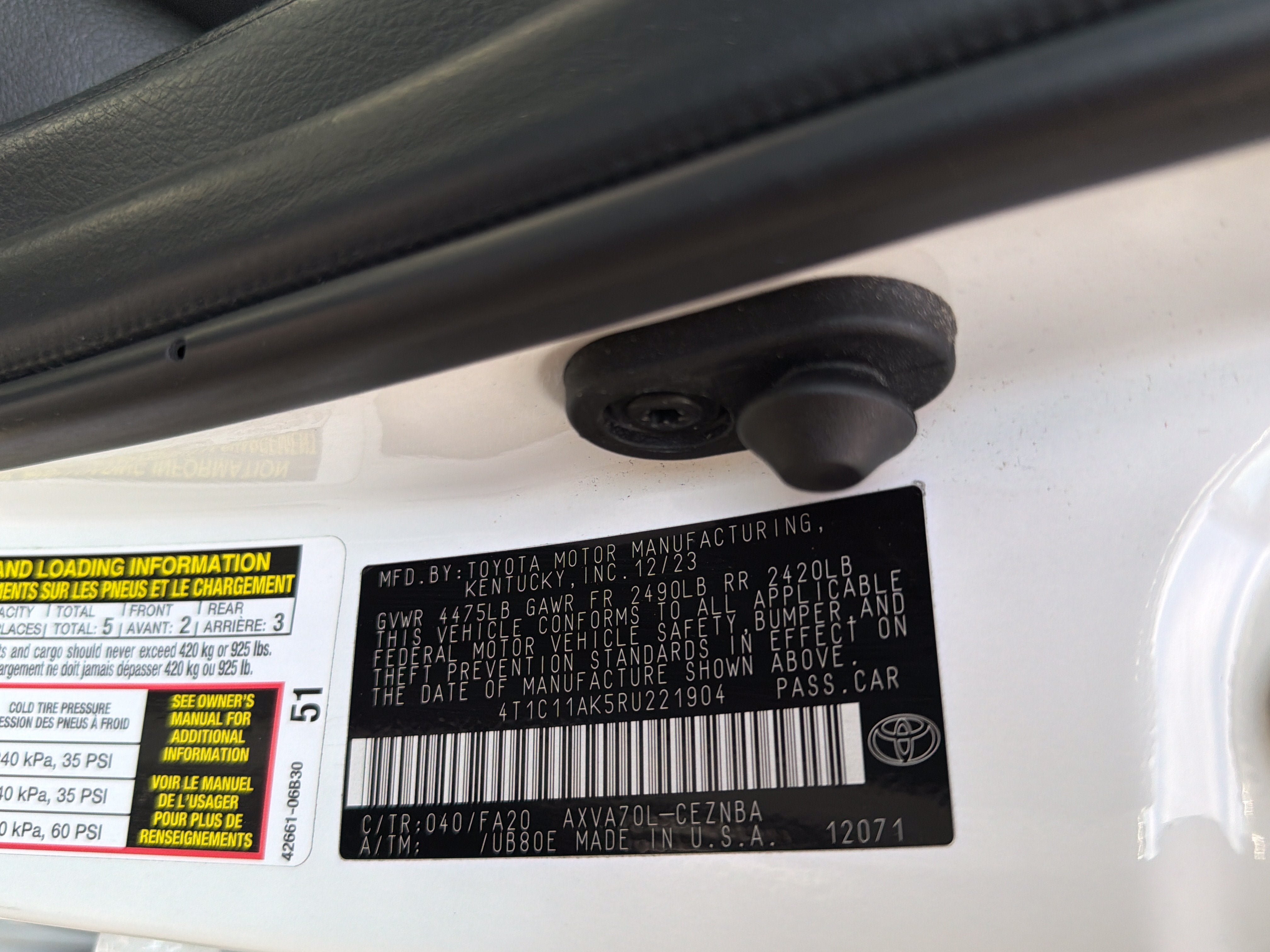 Used 2024 Toyota Camry LE FWD image 23