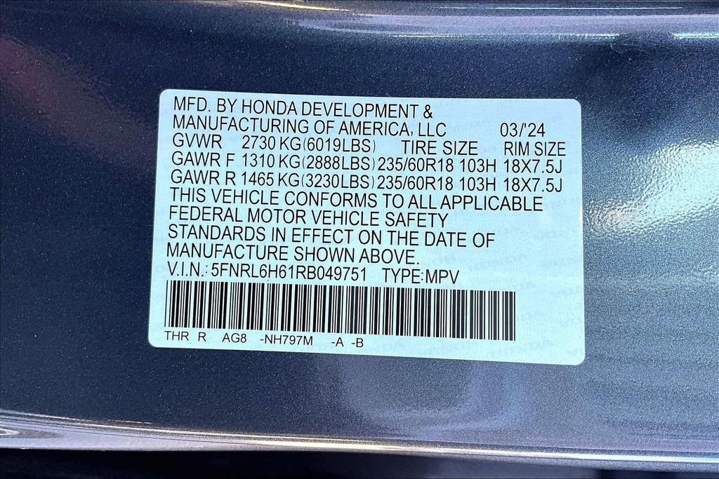 Used 2024 Honda Odyssey EX-L image 18