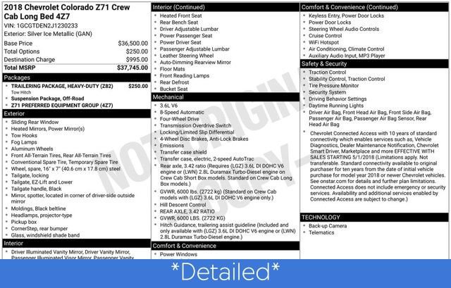 Used 2018 Chevrolet Colorado Z71 image 3