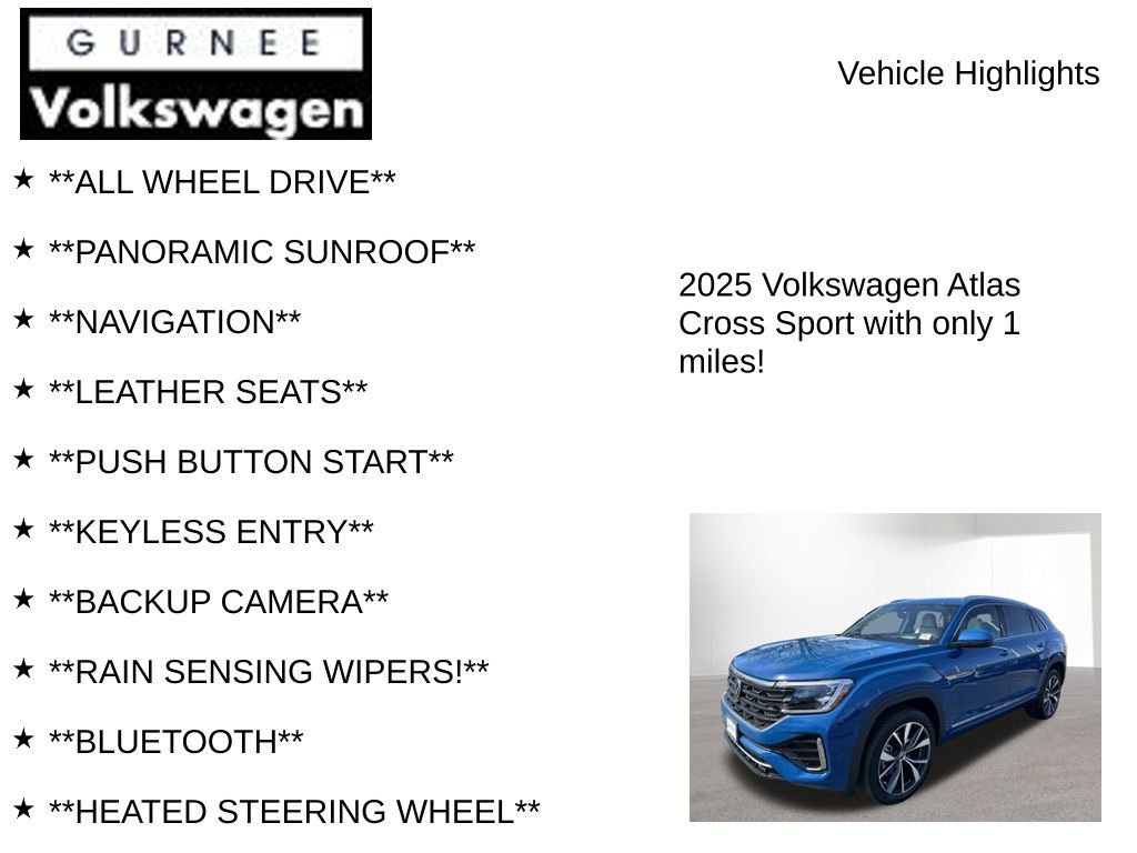 New 2025 Volkswagen Atlas Cross Sport SEL Premium R-Line image 7
