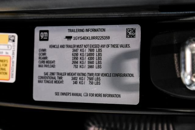 Used 2024 Cadillac Escalade Sport w/ LPO, ONYX Package AWD/4WD image 79