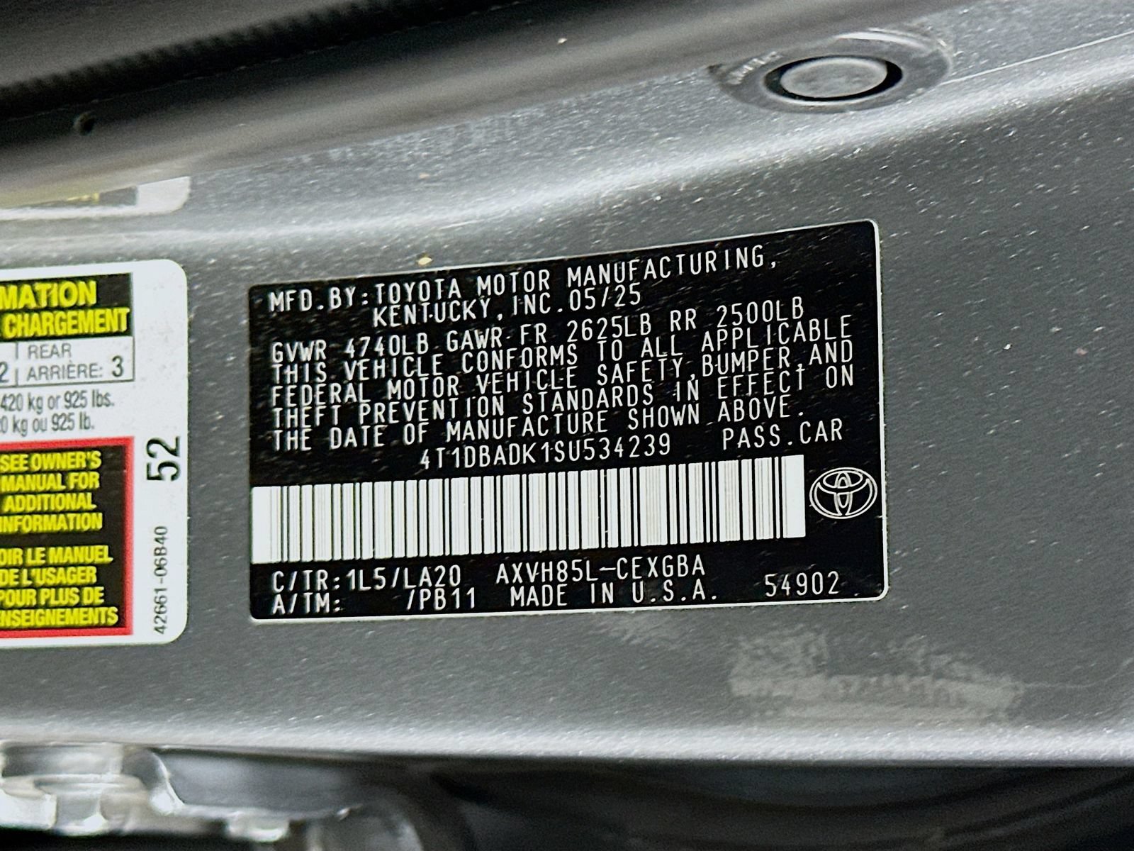 Certified 2025 Toyota Camry XLE AWD/4WD image 32