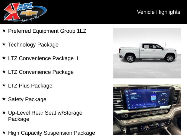 Certified 2024 Chevrolet Silverado 1500 LTZ w/ Technology Package AWD/4WD image 2