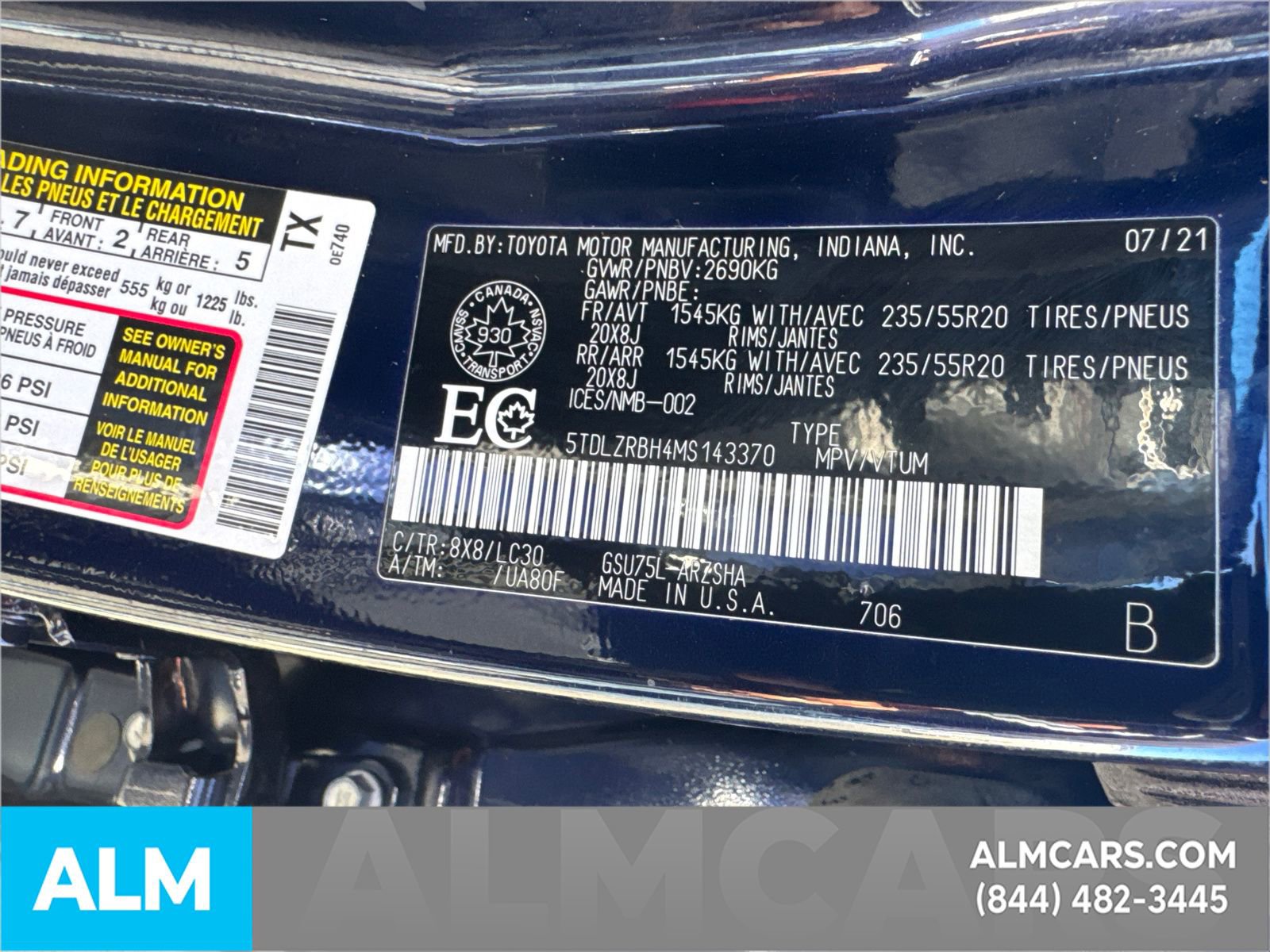 Used 2021 Toyota Highlander XSE image 45