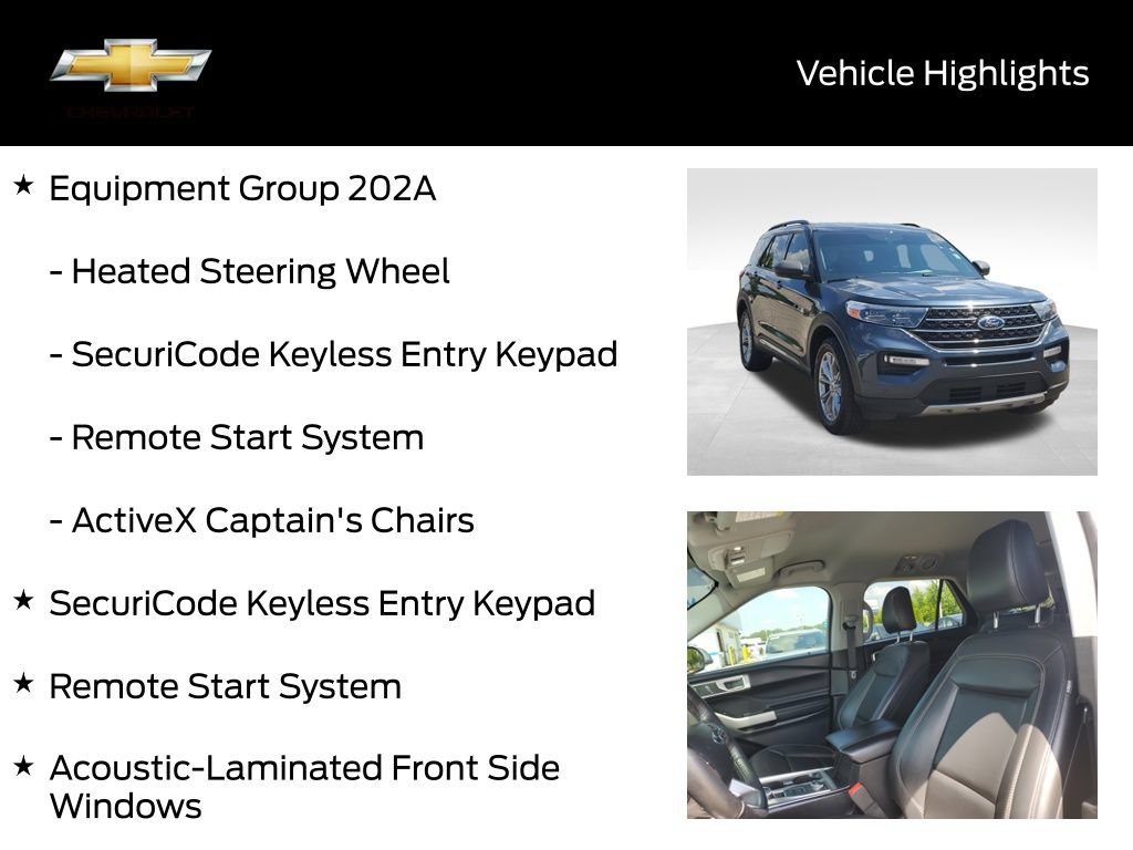 Used 2022 Ford Explorer XLT w/ Equipment Group 202A AWD/4WD image 21