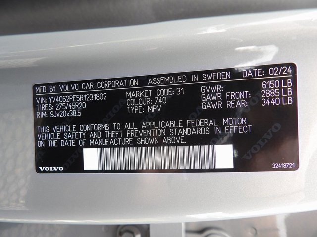 Certified 2024 Volvo XC90 B6 Plus w/ Protection Package Premier image 30