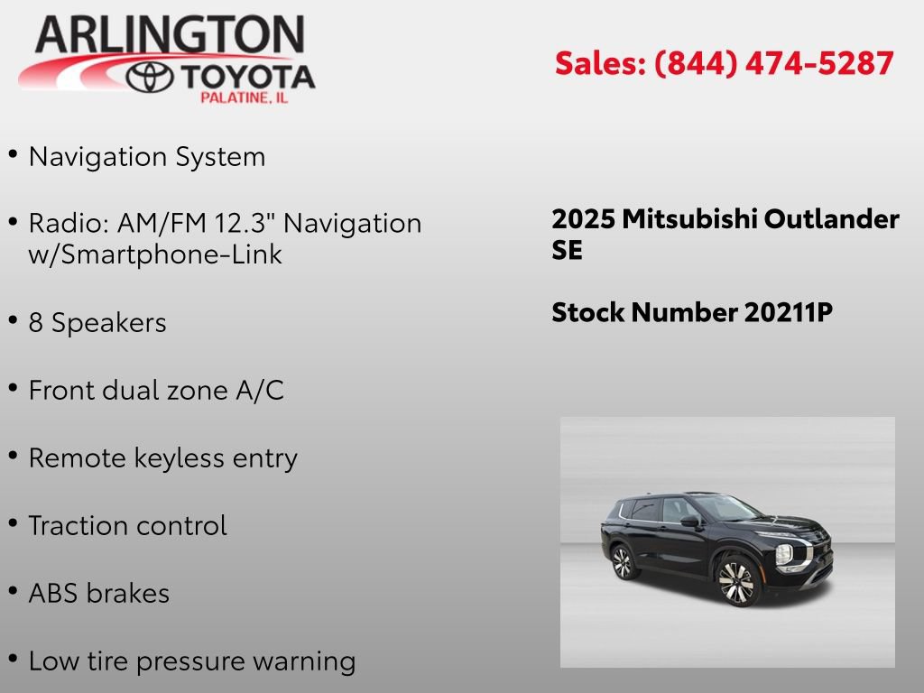 Used 2025 Mitsubishi Outlander SE AWD/4WD image 2
