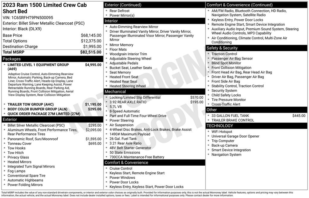 Used 2023 RAM 1500 Limited AWD/4WD image 4