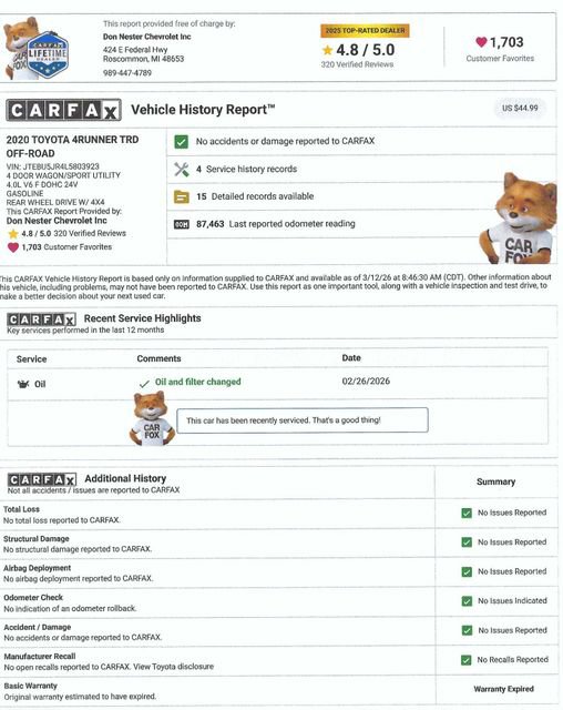 Used 2020 Toyota 4Runner TRD Off-Road image 5