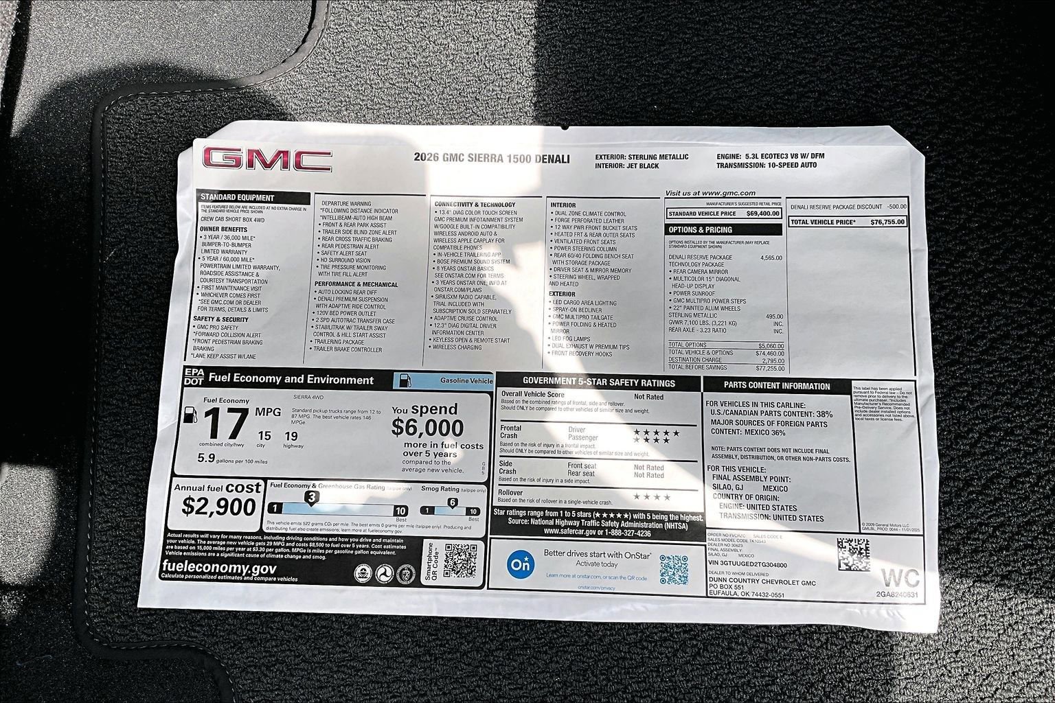 New 2026 GMC Sierra 1500 Denali AWD/4WD image 14