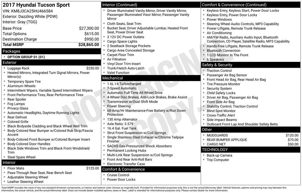 Used 2017 Hyundai Tucson Sport image 40