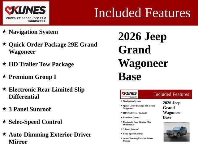 New 2026 Jeep Grand Wagoneer 4WD w/ Premium Group I image 9