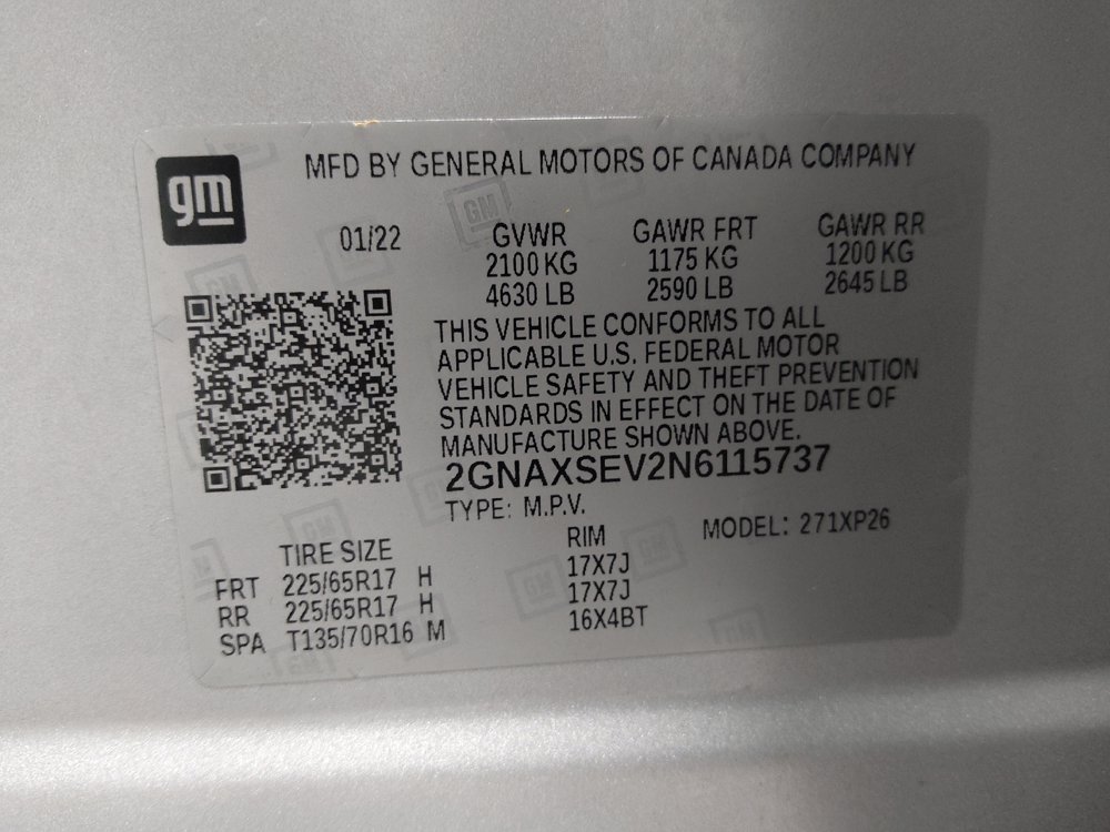Used 2022 Chevrolet Equinox LS w/ LPO, Floor Liner Package AWD/4WD image 33