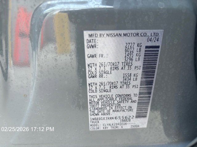 Used 2024 Nissan Frontier Pro-X image 15