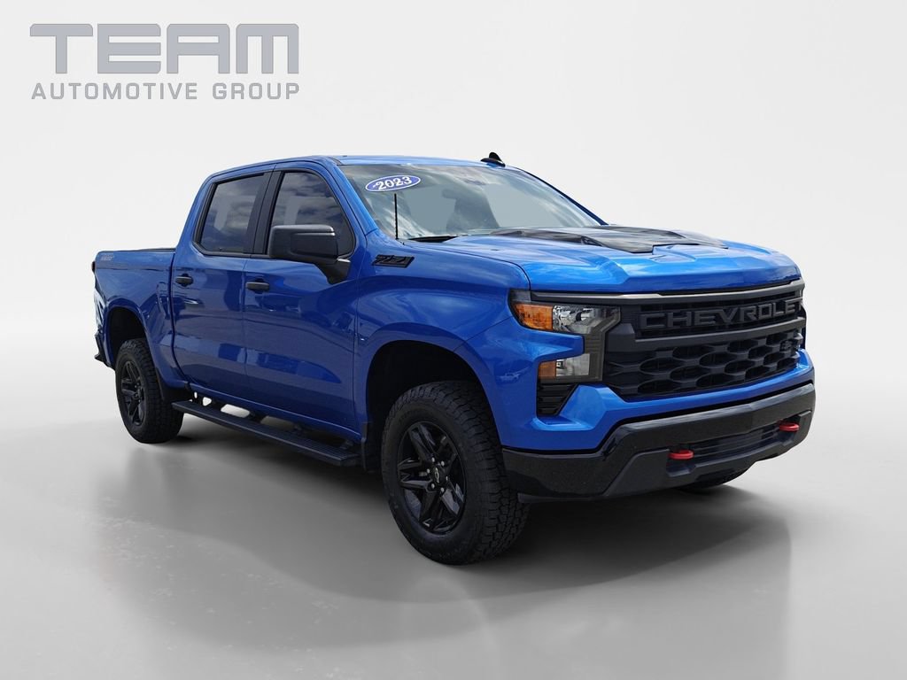 Used 2023 Chevrolet Silverado 1500 Custom Trail Boss w/ LPO, Dark Essentials Package AWD/4WD image 1