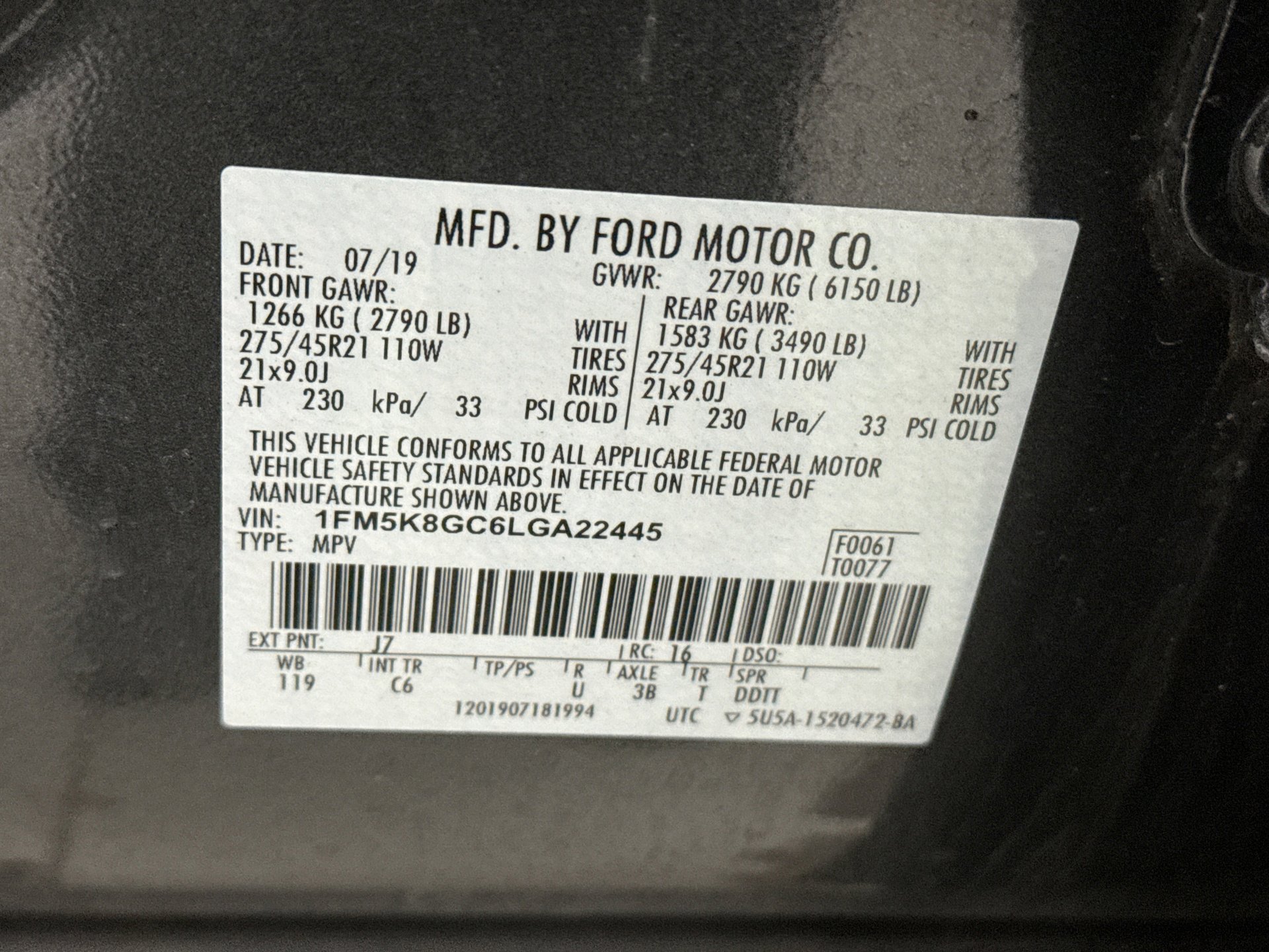 Used 2020 Ford Explorer ST w/ ST Street Pack image 11