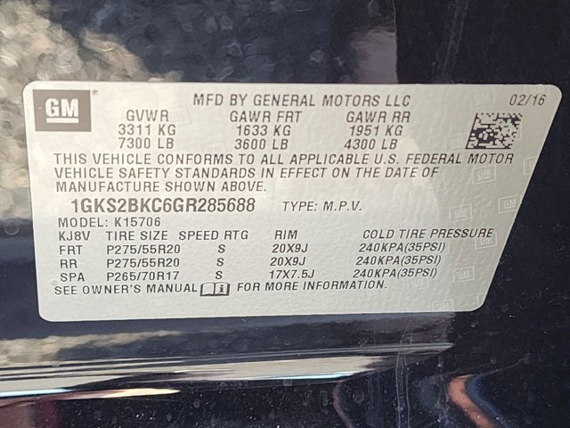 Used 2016 GMC Yukon SLT w/ Open Road Package image 34