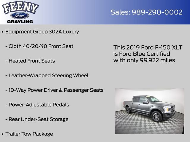 Certified 2019 Ford F150 XLT w/ Equipment Group 302A Luxury AWD/4WD image 14