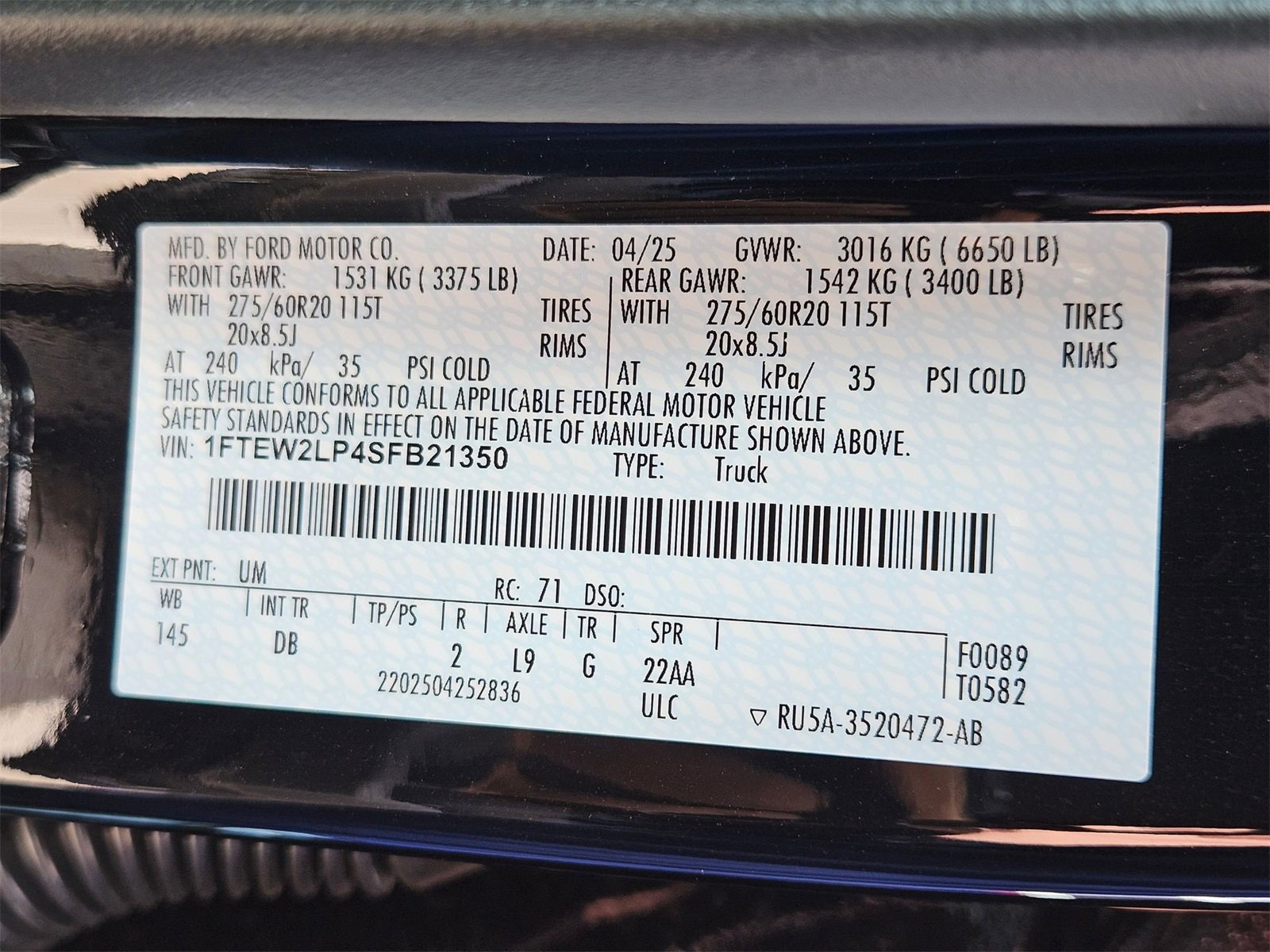 New 2025 Ford F150 STX w/ Equipment Group 200A image 22